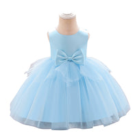 Load image into Gallery viewer, Baby Kid Girls Solid Color Bow Dressy Princess Dresses Wholesale 230803221
