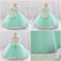 Load image into Gallery viewer, Baby Girls Solid Color Dressy Princess Dresses Wholesale 230803222
