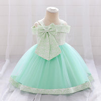 Load image into Gallery viewer, Baby Girls Solid Color Dressy Princess Dresses Wholesale 230803222
