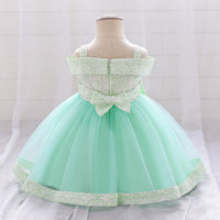 Load image into Gallery viewer, Baby Girls Solid Color Dressy Princess Dresses Wholesale 230803222
