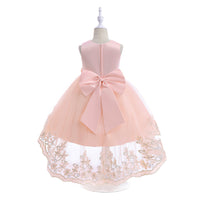 Load image into Gallery viewer, Kid Girls Solid Color Bow Dressy Princess Dresses Wholesale 230803235
