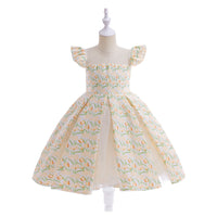Load image into Gallery viewer, Kid Girls Flower Print Dressy Princess Dresses Wholesale 230803238
