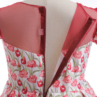 Load image into Gallery viewer, Kid Girls Flower Print Dressy Princess Dresses Wholesale 230803238
