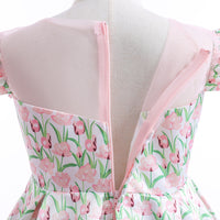 Load image into Gallery viewer, Kid Girls Flower Print Dressy Princess Dresses Wholesale 230803238
