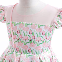 Load image into Gallery viewer, Kid Girls Flower Print Dressy Princess Dresses Wholesale 230803238
