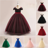 Load image into Gallery viewer, Kid Girls Solid Color Dressy Princess Dresses Wholesale 230803243
