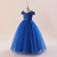 Load image into Gallery viewer, Kid Girls Solid Color Dressy Princess Dresses Wholesale 230803243
