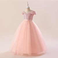 Load image into Gallery viewer, Kid Girls Solid Color Dressy Princess Dresses Wholesale 230803243
