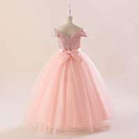 Load image into Gallery viewer, Kid Girls Solid Color Dressy Princess Dresses Wholesale 230803243
