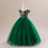 Load image into Gallery viewer, Kid Girls Solid Color Dressy Princess Dresses Wholesale 230803243
