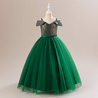 Load image into Gallery viewer, Kid Girls Solid Color Dressy Princess Dresses Wholesale 230803243
