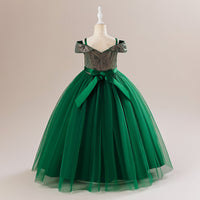 Load image into Gallery viewer, Kid Girls Solid Color Dressy Princess Dresses Wholesale 230803243
