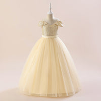 Load image into Gallery viewer, Kid Girls Solid Color Dressy Princess Dresses Wholesale 230803243
