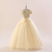 Load image into Gallery viewer, Kid Girls Solid Color Dressy Princess Dresses Wholesale 230803243
