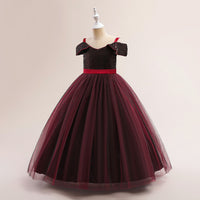 Load image into Gallery viewer, Kid Girls Solid Color Dressy Princess Dresses Wholesale 230803243

