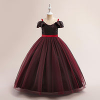 Load image into Gallery viewer, Kid Girls Solid Color Dressy Princess Dresses Wholesale 230803243
