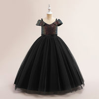 Load image into Gallery viewer, Kid Girls Solid Color Dressy Princess Dresses Wholesale 230803243
