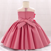 Load image into Gallery viewer, Baby Girls Solid Color Flower Dressy Princess Dresses Wholesale 23080334

