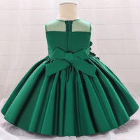 Load image into Gallery viewer, Baby Girls Solid Color Flower Dressy Princess Dresses Wholesale 23080334
