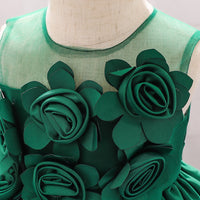 Load image into Gallery viewer, Baby Girls Solid Color Flower Dressy Princess Dresses Wholesale 23080334
