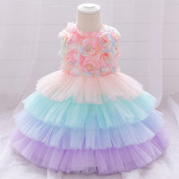 Load image into Gallery viewer, Baby Girls Color-blocking Dressy Princess Dresses Wholesale 23080344

