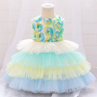 Load image into Gallery viewer, Baby Girls Color-blocking Dressy Princess Dresses Wholesale 23080344
