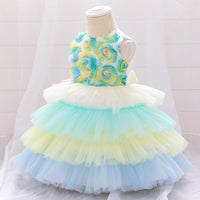 Load image into Gallery viewer, Baby Girls Color-blocking Dressy Princess Dresses Wholesale 23080344
