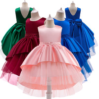 Load image into Gallery viewer, Kid Girls Solid Color Dressy Princess Dresses Wholesale 23080358
