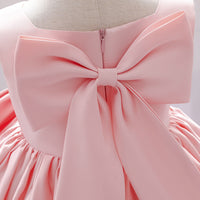 Load image into Gallery viewer, Baby Kid Girls Solid Color Bow Dressy Princess Dresses Wholesale 23080370

