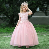 Load image into Gallery viewer, Kid Girls Solid Color Dressy Princess Dresses Wholesale 23080390
