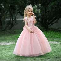 Load image into Gallery viewer, Kid Girls Solid Color Dressy Princess Dresses Wholesale 23080390
