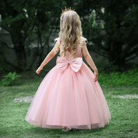 Load image into Gallery viewer, Kid Girls Solid Color Dressy Princess Dresses Wholesale 23080390
