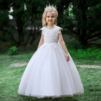 Load image into Gallery viewer, Kid Girls Solid Color Dressy Princess Dresses Wholesale 23080390
