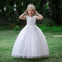 Load image into Gallery viewer, Kid Girls Solid Color Dressy Princess Dresses Wholesale 23080390
