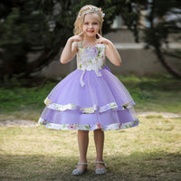 Load image into Gallery viewer, Kid Girls Flower Print Dressy Princess Dresses Wholesale 23080399
