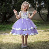 Load image into Gallery viewer, Kid Girls Flower Print Dressy Princess Dresses Wholesale 23080399

