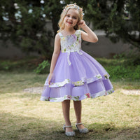 Load image into Gallery viewer, Kid Girls Flower Print Dressy Princess Dresses Wholesale 23080399

