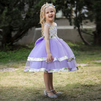 Load image into Gallery viewer, Kid Girls Flower Print Dressy Princess Dresses Wholesale 23080399

