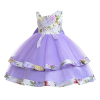 Load image into Gallery viewer, Kid Girls Flower Print Dressy Princess Dresses Wholesale 23080399
