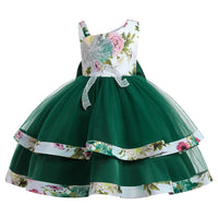 Load image into Gallery viewer, Kid Girls Flower Print Dressy Princess Dresses Wholesale 23080399
