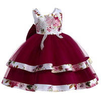 Load image into Gallery viewer, Kid Girls Flower Print Dressy Princess Dresses Wholesale 23080399

