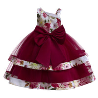 Load image into Gallery viewer, Kid Girls Flower Print Dressy Princess Dresses Wholesale 23080399

