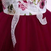 Load image into Gallery viewer, Kid Girls Flower Print Dressy Princess Dresses Wholesale 23080399
