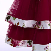 Load image into Gallery viewer, Kid Girls Flower Print Dressy Princess Dresses Wholesale 23080399
