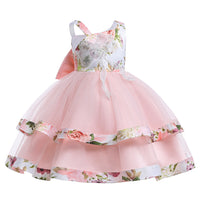Load image into Gallery viewer, Kid Girls Flower Print Dressy Princess Dresses Wholesale 23080399
