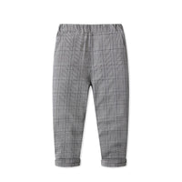 Load image into Gallery viewer, 3 Pieces Set Baby Kid Boys Solid Color Shirts Checked Vests Waistcoats And Pants Wholesale 23082803
