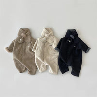 Load image into Gallery viewer, 2 Pieces Set Baby Boys Solid Color Jumpsuits And Scarves Wholesale 23082808
