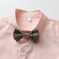 Load image into Gallery viewer, 3 Pieces Set Baby Kid Boys Checked Vests Waistcoats Pants And Solid Color Shirts Wholesale 230828102
