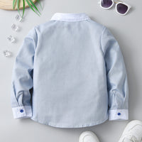 Load image into Gallery viewer, Baby Kid Boys Solid Color Bow Shirts Wholesale 230828111
