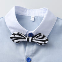 Load image into Gallery viewer, Baby Kid Boys Solid Color Bow Shirts Wholesale 230828111
